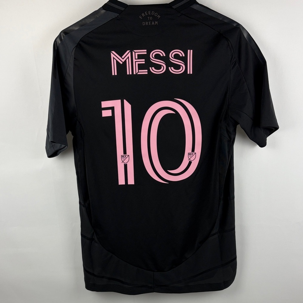 Adidas Inter Miami Messi #10 Jersey Black Pink MLS Authentic NWT Men’s Size S - Picture 2 of 10